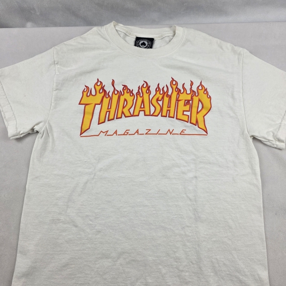 Thrasher Magazine White Skater T-Shirt for Men Size Small
